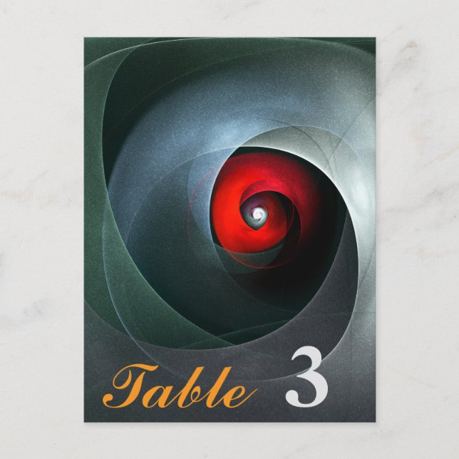 Cartão Postal Padrão de Arte Moderna Abstrato de Roteiro Vermelh (Frente)