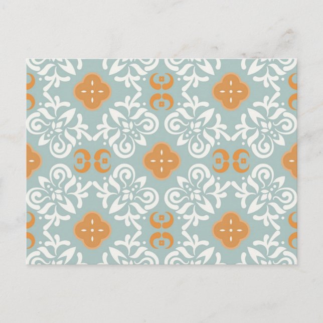 Cartão Postal Padrão de azulejos cerâmicos (Frente)