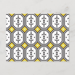 Cartão Postal Padrão de azulejos cerâmicos