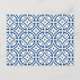 Cartão Postal Padrão de Azulejos do Lótus Costeiro - O Lótus Bra