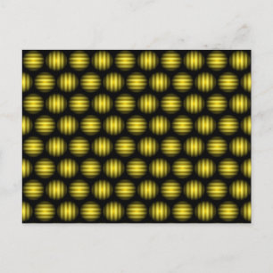 Cartão Postal Padrão de Bola de Stripey