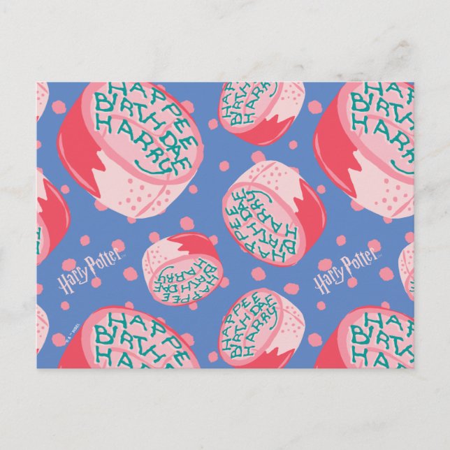 Cartão Postal Padrão de Bolo de Aniversário do HARRY POTTER™ (Frente)
