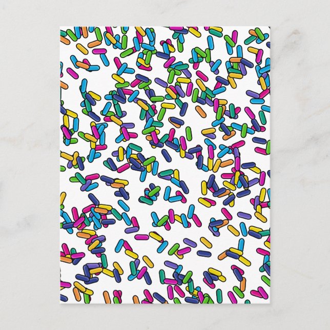 Cartão Postal Padrão de borrifadas espalhadas (Frente)