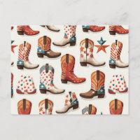 Padrão de botas de cowboy