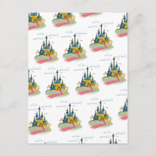 Cartão Postal padrão de castelo de contos de fadas