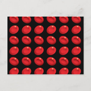 Cartão Postal Padrão de células sanguíneas