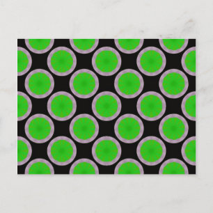Cartão Postal padrão de círculo verde