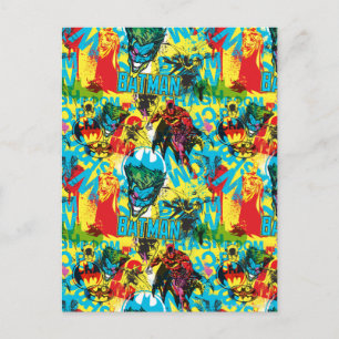 Cartão Postal Padrão de Código de Cor do Batman 1