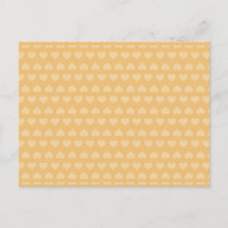 Cartão Postal Padrão de Corações do ouro