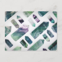 Padrão de Cristal de Fluorita Verde Fofo da Moda