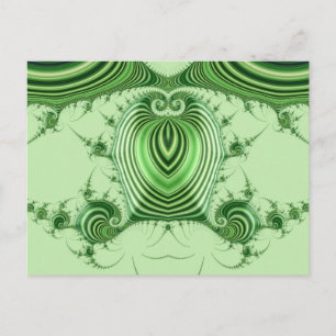 Cartão Postal ~ Padrão de Design 3D ~ Verdes de Natal ~