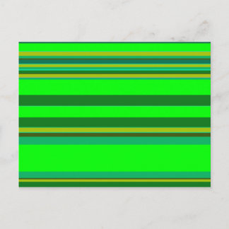 Cartão Postal Padrão de Designer Personalizado de Faixa Verde Co