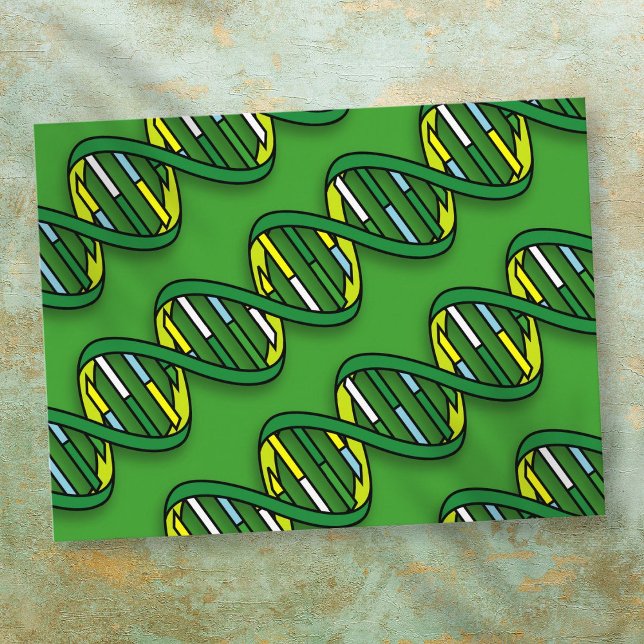 Cartão Postal Padrão de DNA Ciência Médica (DNA Pattern Medical Science Postcard)