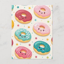 Cartão Postal Padrão de Donuts