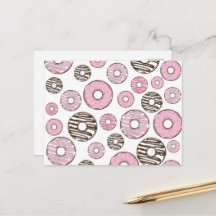 Padrão de Donuts, Donuts Rosa, Donuts Brancos