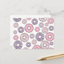 Padrão de Donuts, Donuts Rosa, Donuts Roxo