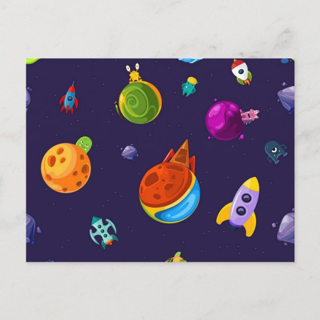 Cartão Postal Padrão de espaço (Frente)