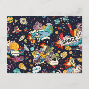 Cartão Postal Padrão de espaço