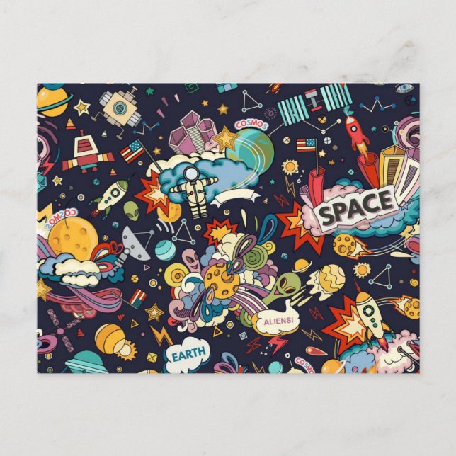 Cartão Postal Padrão de espaço (Frente)