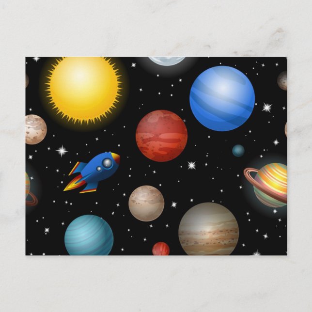 Cartão Postal Padrão de espaço (Frente)