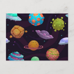 Cartão Postal Padrão de espaço