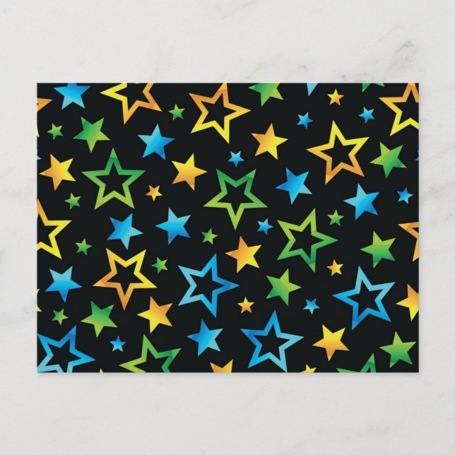 Cartão Postal Padrão de estrelas (Frente)