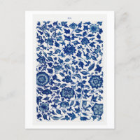 Padrão de Flor Chinês Azul do Livro Owen Jones
