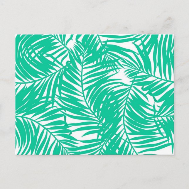 Cartão Postal Padrão de folhas (Frente)