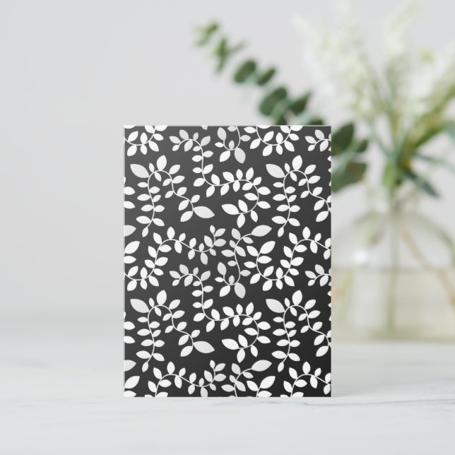 Cartão Postal Padrão de Folhas 10 (Em pé/Frente)