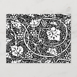 Cartão Postal Padrão de Forma de Papel de Carteira Floral Vinta