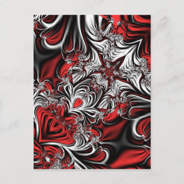 Cartão Postal Padrão de Fractal (Frente)