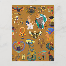 Cartão Postal Padrão de Hieróglifo Egípcio Antigo - Hieroglyphi