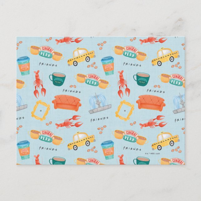 Cartão Postal Padrão de Ícones dos AMIGOS Clássicos™ (Frente)