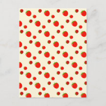 Padrão de morango vermelho a rosa pálido