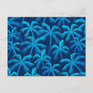 Cartão Postal Padrão de palmeira
