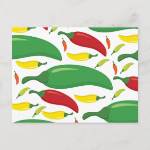Cartão Postal Padrão de pimenta