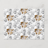 Padrão de Pop de cor de arte de linha TAZ™