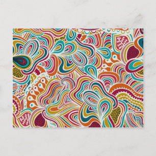 Cartão Postal Padrão de rabiscar