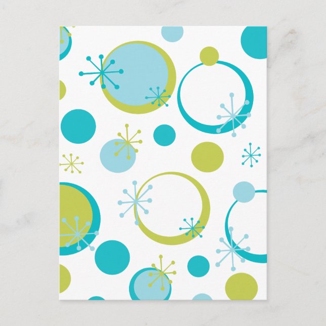 Cartão Postal Padrão de Retro Divertido (Frente)