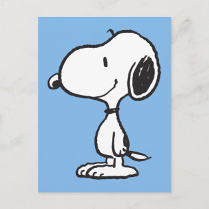 Cartão Postal Padrão de sorriso risada de Snoopy