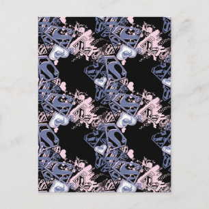 Cartão Postal Padrão de Supergirl Pink e Púrpura