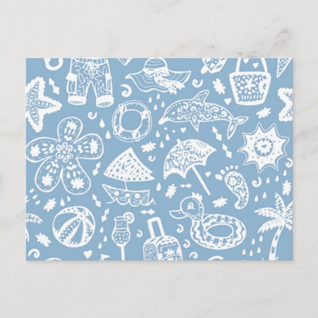 Cartão Postal Padrão de Verão (Frente)