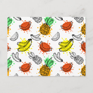 Cartão Postal Padrão de Vetor Gráfico Sem Fios