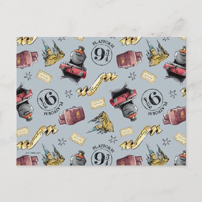 Cartão Postal Padrão de Viagem para HOGWARTS™ (Frente)