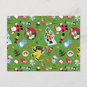 Cartão Postal Padrão do Buddy, o Elfo e Ícones de Natal
