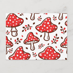Cartão Postal Padrão do cogumelo