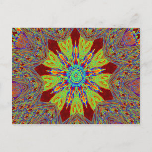 Cartão Postal Padrão étnico europeu da Ásia africana