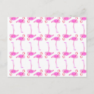 Cartão Postal Padrão Flamingo Rosa 2
