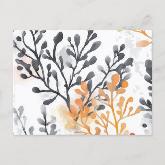 Cartão Postal Padrão floral