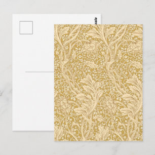 Cartão Postal Padrão Floral Clássico Arcadia de William Morris